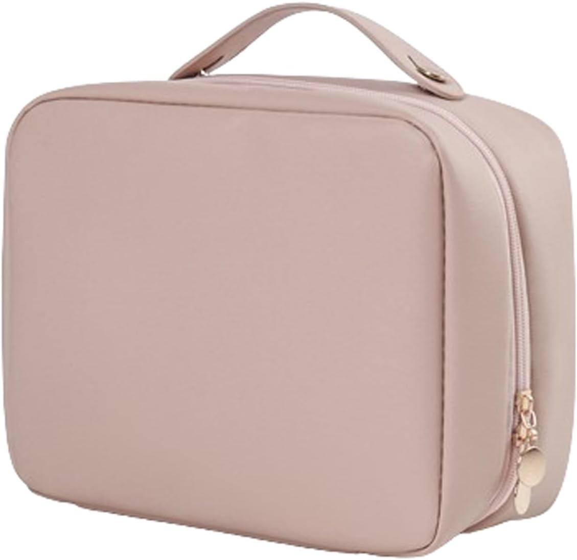 Ynyjzz Cureaway Reise-Kosmetiktasche, große Kapazität, weit geöffnete Reise-Kosmetiktasche, 4-in-1 Puffy Multifunktionaler Kulturbeutel für Frauen mit Trennwand und Griff, Pink, 1 Stück