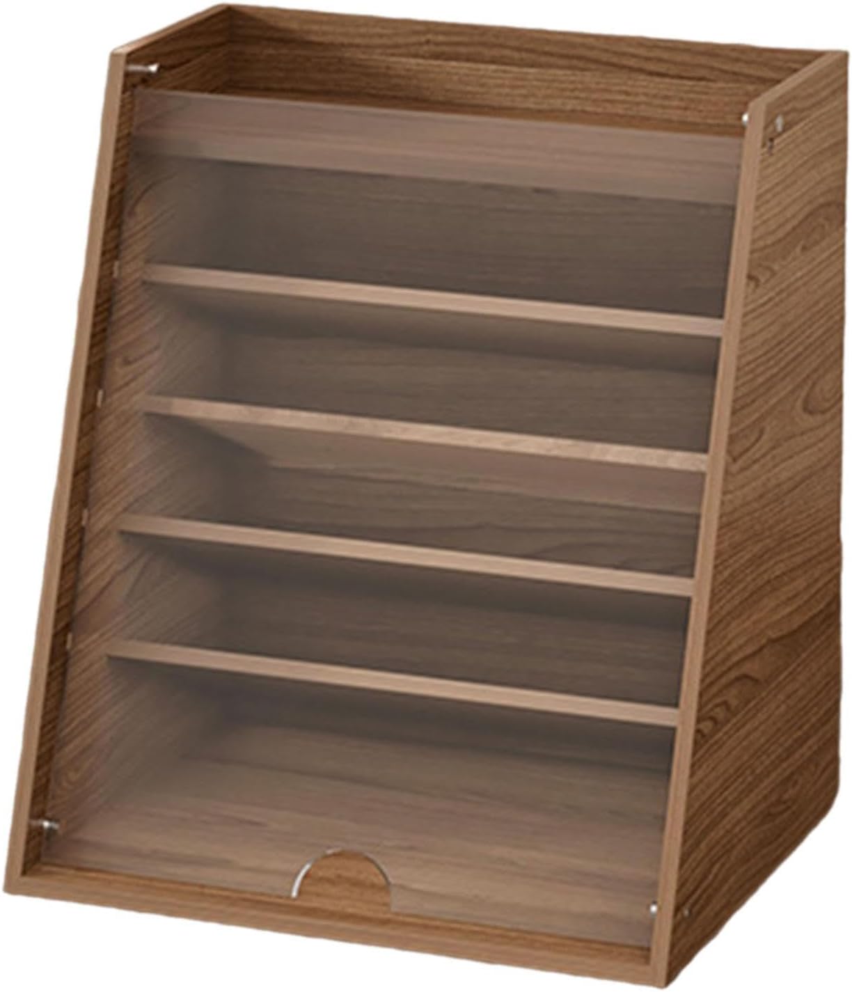 Fenteer Holzlippenstift Organizer ätherischer Ölhalter 6 Level Kosmetikhalter Holzlagerregal für Badezimmer Küche Wohnzimmer