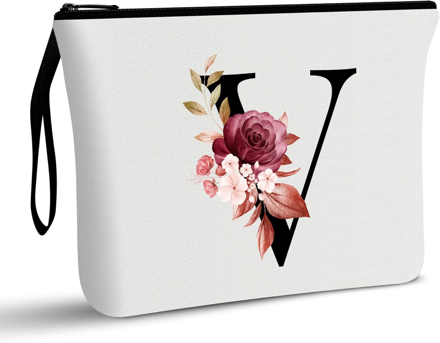 Vavabox A-Z Personalisierte Kosmetiktasche-Geburtstagsgeschenke für Frauen, Mütter, Beste Freundinnen und Brautjungfern (V)