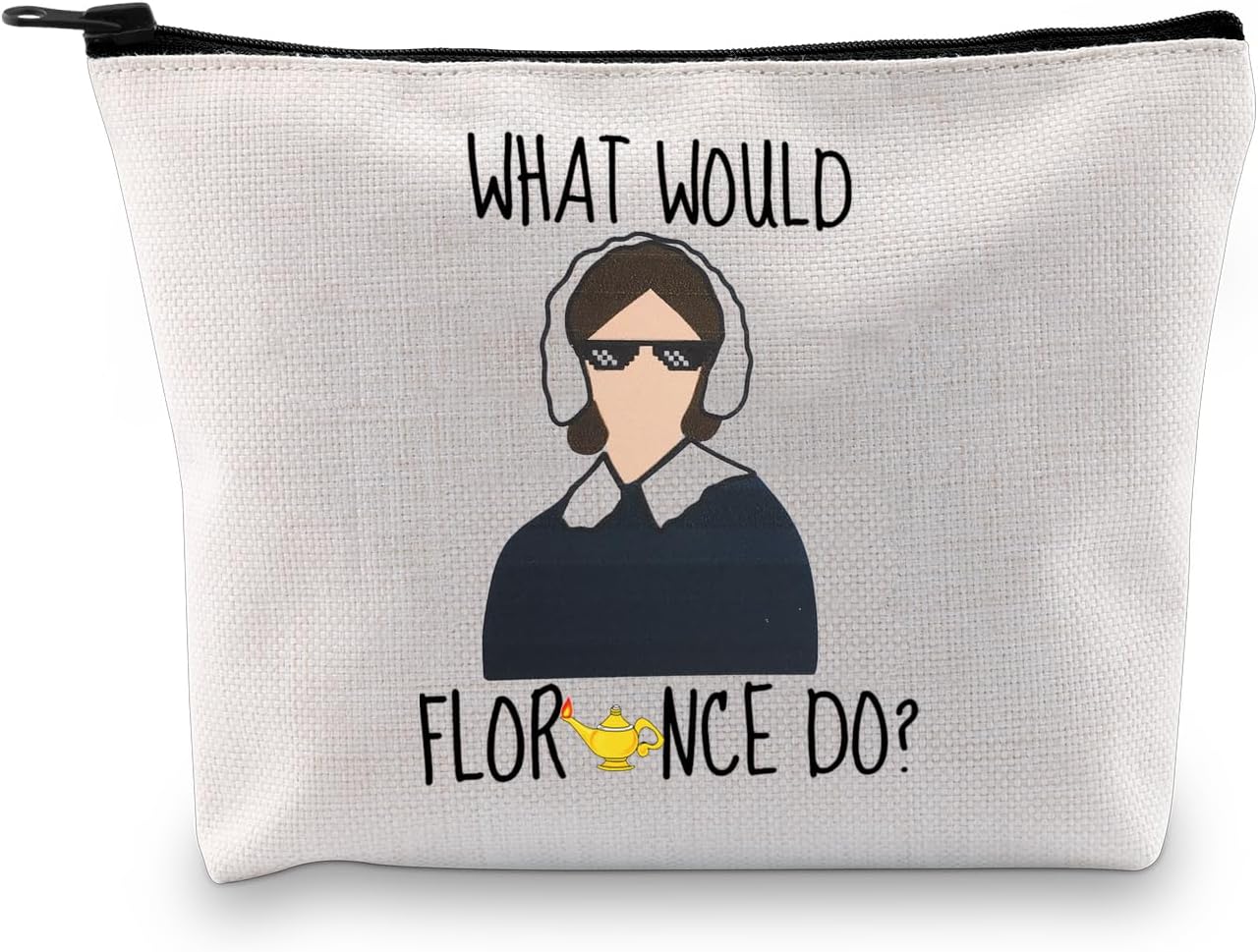 Kosmetiktasche für Krankenschwestern, Schulabschluss, Kosmetiktasche, Geschenk für Krankenschwester-Fans, Was würde tun?