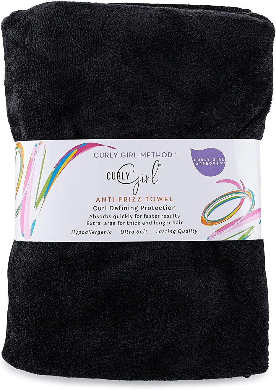 Curly Girl Handtuch, extra großes Mikrofaser-Handtuch für Locken, ultraweich und hypoallergen