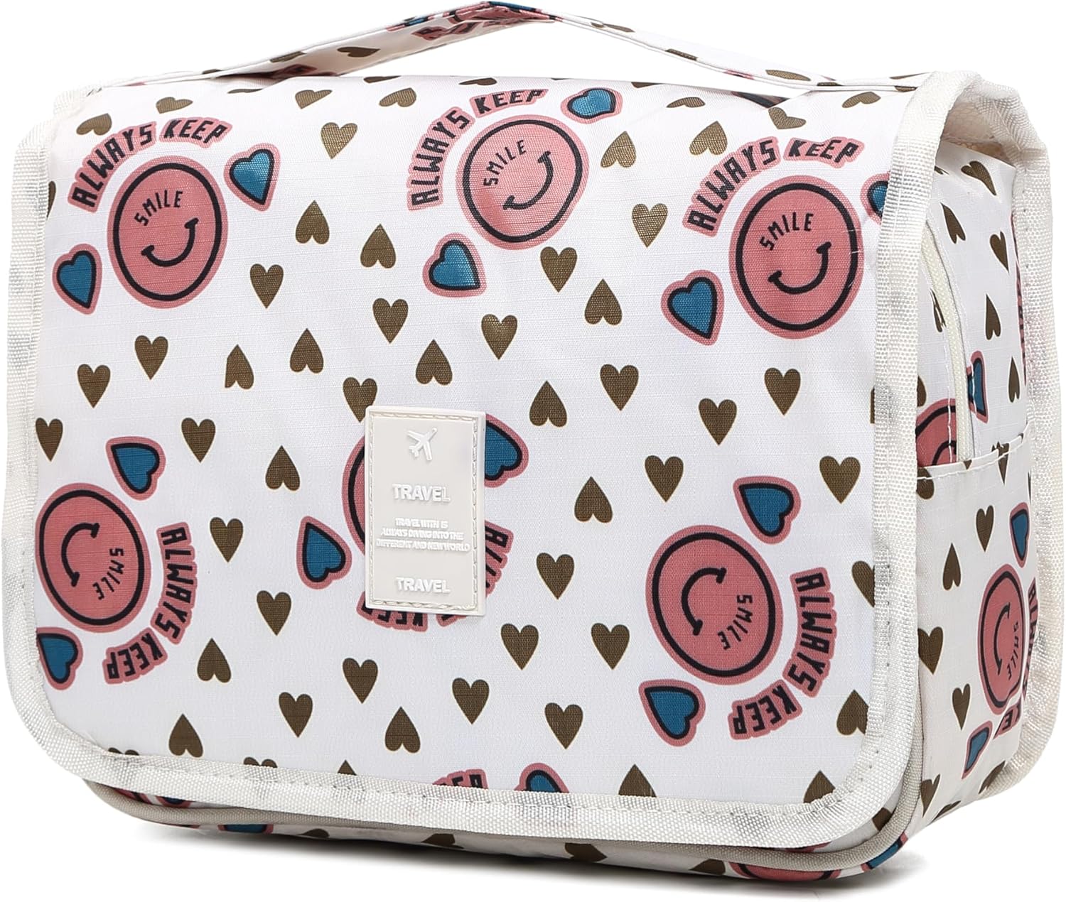Sechunk Wasserdichte Reise-Kulturbeutel zum Aufhängen，Faltbarer Mit Tragegriff Waschtasche Premium-QualitäT Waschbeutel, Multifunktionale Kosmetiktasche, Make-up-Tasche für Frauen